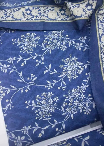 Bin Saeed Fabric - DPC-0727- 3 Piece Cotton Printed UnStitched Suit