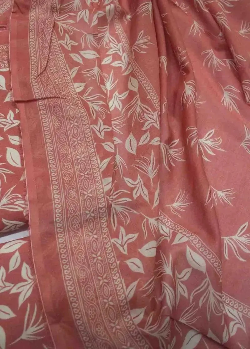 Bin Saeed Fabric - DPC-0729- 3 Piece Cotton Printed UnStitched Suit