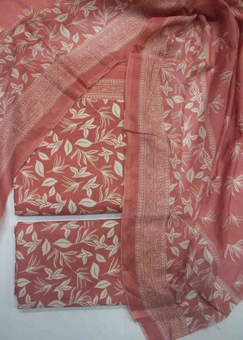 Bin Saeed Fabric - DPC-0729- 3 Piece Cotton Printed UnStitched Suit