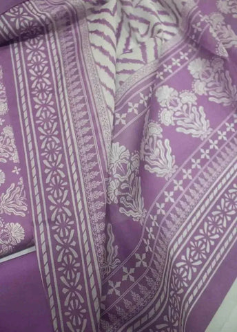 Bin Saeed Fabric - DPC-0733 B- 3 Piece Cotton Printed UnStitched Suit