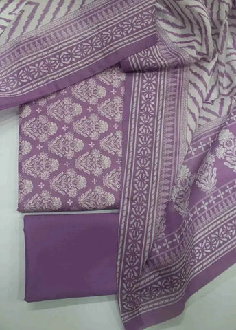 Bin Saeed Fabric - DPC-0733 B- 3 Piece Cotton Printed UnStitched Suit