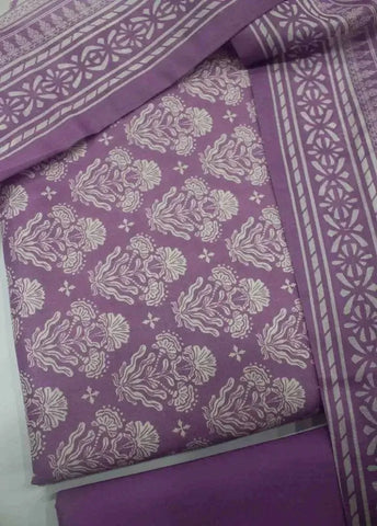 Bin Saeed Fabric - DPC-0733 B- 3 Piece Cotton Printed UnStitched Suit