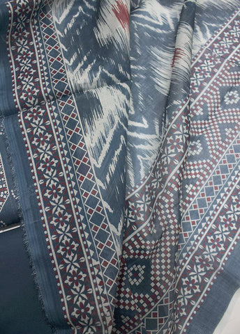 DPC-0735- 3 Piece Cotton Printed UnStitched Suit