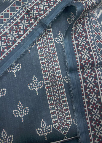 DPC-0735- 3 Piece Cotton Printed UnStitched Suit