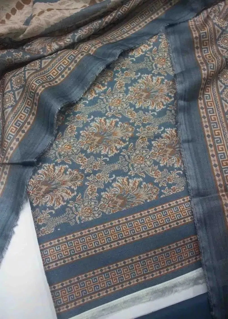 Bin Saeed Fabric - DPC-0736- 3 Piece Cotton Printed UnStitched Suit