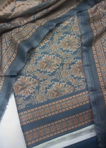 Bin Saeed Fabric - DPC-0736- 3 Piece Cotton Printed UnStitched Suit