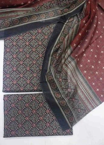 Bin Saeed Fabric - DPC-0737- 3 Piece Cotton Printed UnStitched Suit