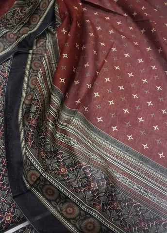 Bin Saeed Fabric - DPC-0737- 3 Piece Cotton Printed UnStitched Suit