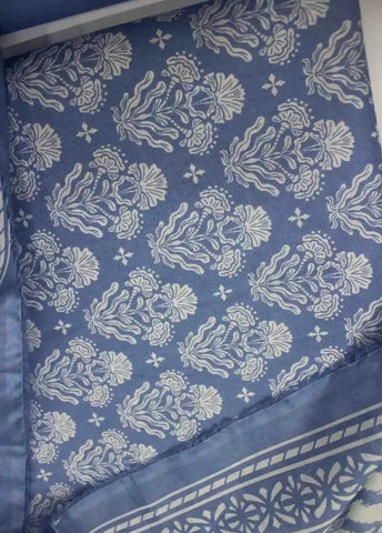 Bin Saeed Fabric - DPC-0738- 3 Piece Cotton Printed UnStitched Suit