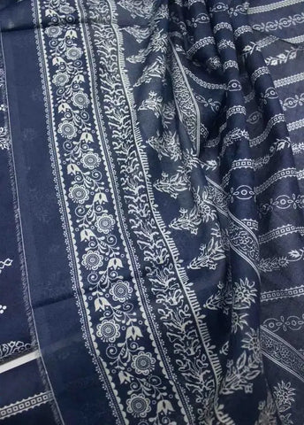 Bin Saeed Fabric - DPC-0744- 3 Piece Cotton Printed UnStitched Suit