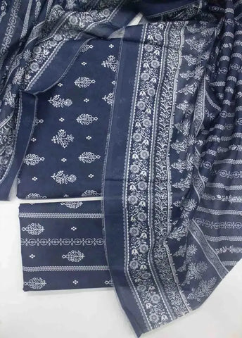 Bin Saeed Fabric - DPC-0744- 3 Piece Cotton Printed UnStitched Suit