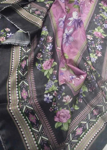 Bin Saeed Fabric - DPC-0747- 3 Piece Cotton Printed UnStitched Suit