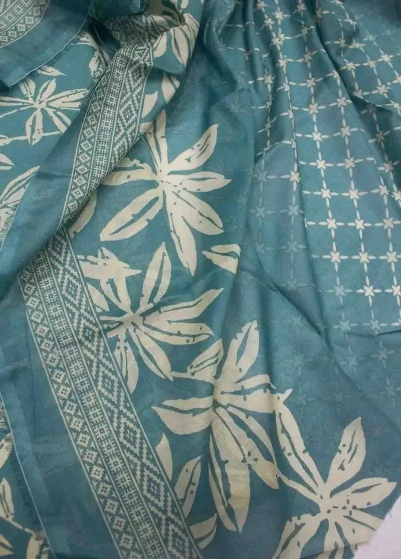 Bin Saeed Fabric - DPC-0749- 3 Piece Cotton Printed UnStitched Suit