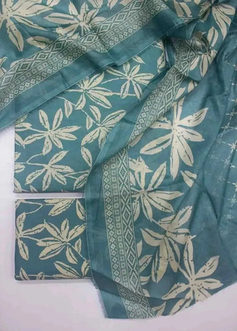 Bin Saeed Fabric - DPC-0749- 3 Piece Cotton Printed UnStitched Suit