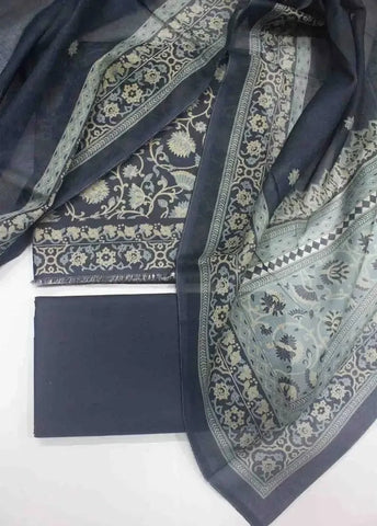 Bin Saeed Fabric - DPC-0758- 3 Piece Cotton Printed UnStitched Suit