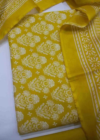 Bin Saeed Fabric - DPC-0759- 3 Piece Cotton Printed UnStitched Suit