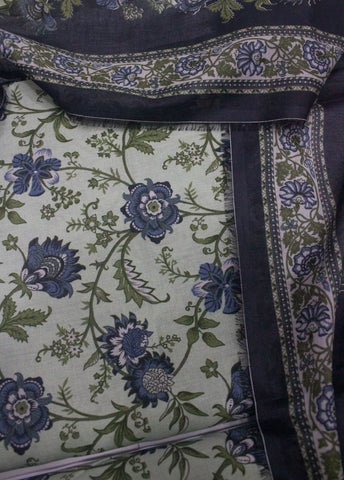 3 Piece Digital Printed MultiColor Unstitched Suit