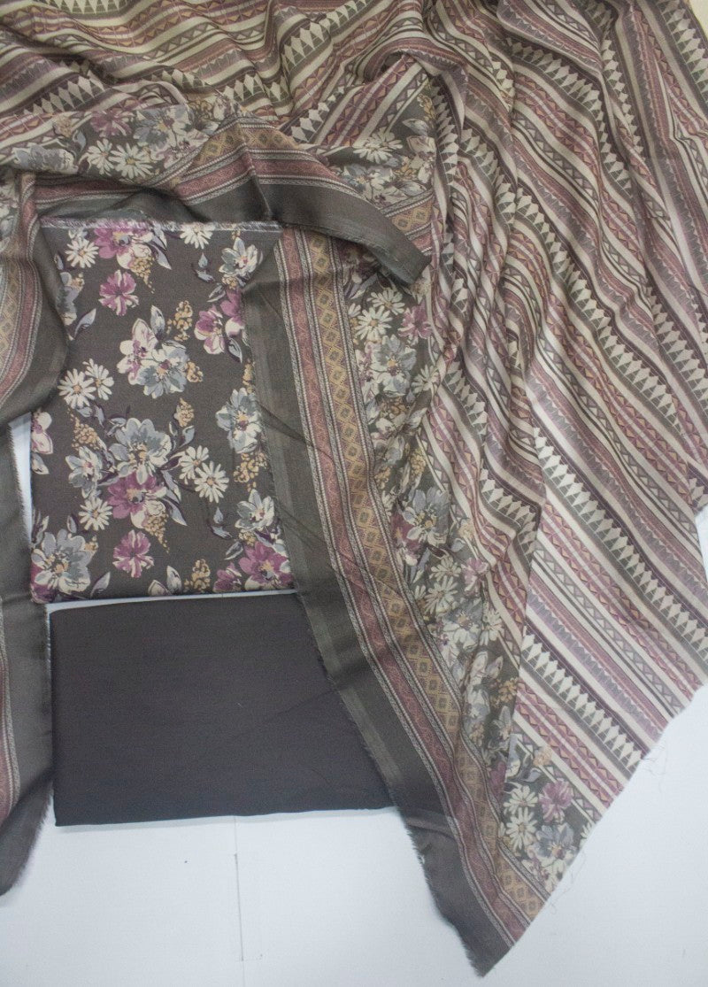 3 Piece Cotton Digital Printed MultiColor Unstitched Suit