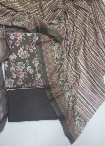 3 Piece Cotton Digital Printed MultiColor Unstitched Suit