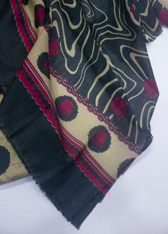 3 Piece Cotton Digital Printed MultiColor Unstitched Suit