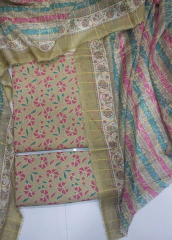 3 Piece Digital Printed MultiColor Unstitched Suit