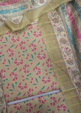 3 Piece Digital Printed MultiColor Unstitched Suit