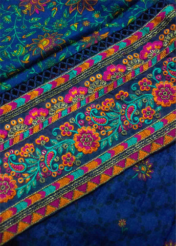 Bin Saeed Fabric - ED-0256- 3 Piece Embroidered Stitched Suit