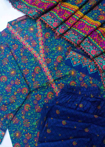 Bin Saeed Fabric - ED-0256- 3 Piece Embroidered Stitched Suit