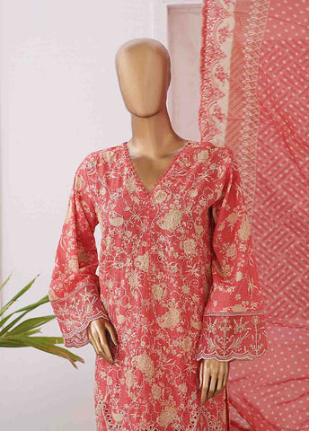 Bin Saeed Fabric - EMB-0149-SM- 3 Piece Embroidered Stitched Suit