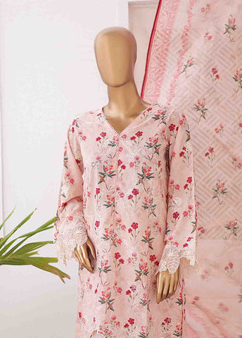 Bin Saeed Fabric - EMB-0156-SM- 3 Piece Embroidered Stitched Suit