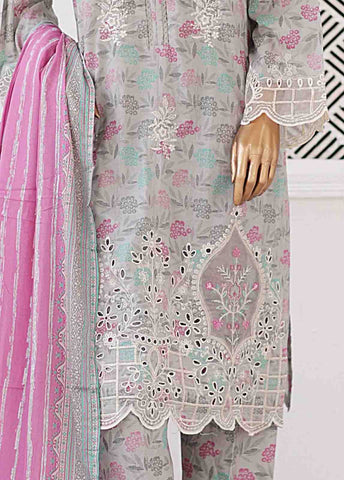 Bin Saeed Fabric - EMB-0165-SM- 3 Piece Embroidered Stitched Suit