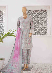 EMB-0165-SM- 3 Piece Embroidered Stitched Suit