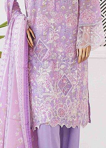 Bin Saeed Fabric - EMB-0183-SM- 3 Piece Embroidered Stitched Suit