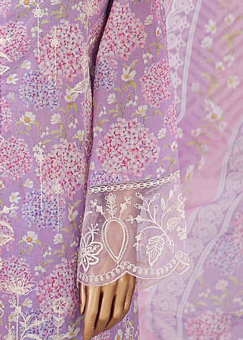 Bin Saeed Fabric - EMB-0183-SM- 3 Piece Embroidered Stitched Suit