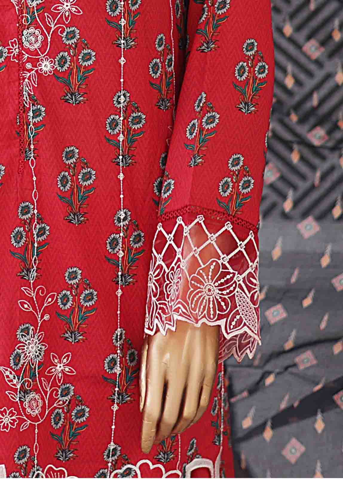 Bin Saeed Fabric - EMB-0188-SM- 3 Piece Embroidered Stitched Suit