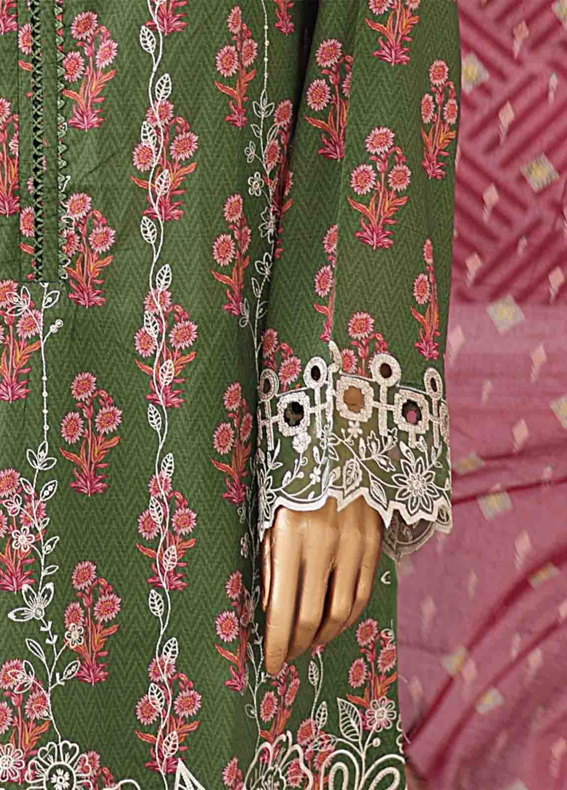 Bin Saeed Fabric - EMB-0189-SM- 3 Piece Embroidered Stitched Suit