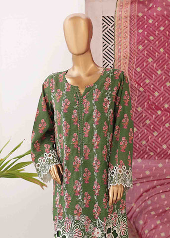 Bin Saeed Fabric - EMB-0189-SM- 3 Piece Embroidered Stitched Suit