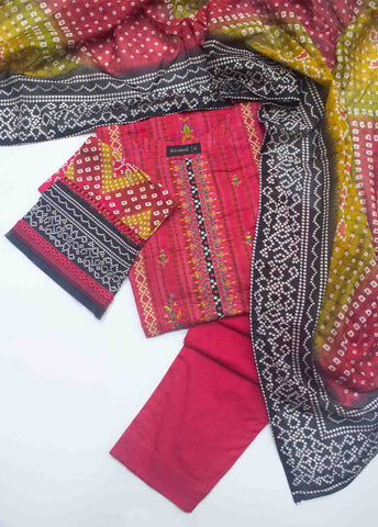 Bin Saeed Fabric - EMB-0367- 3 Piece Embroidered Stitched Suit