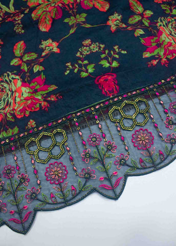 EMB-493-3 Cotton Embroidered UnStitched Suit