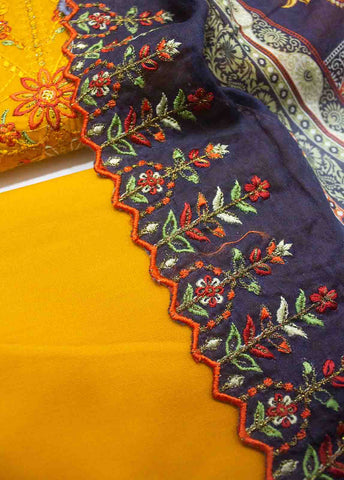 EMB-494-3 Piece Lawn Embroidered Unstitched Suit