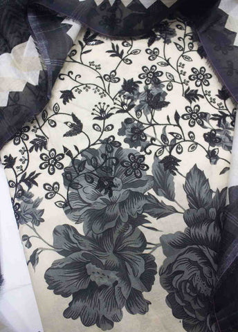 Bin Saeed Fabric - EMBC-0067- 3 Piece Embroidered Cotton UnStitched Suit