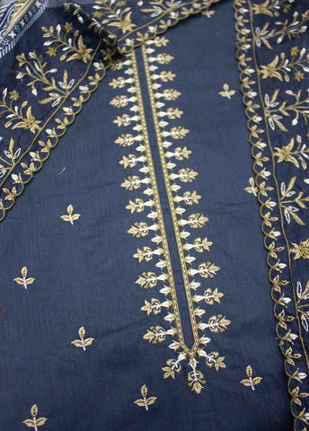 Bin Saeed Fabric - EMBC-010- 3 Piece Lawn Embroidered UnStitched Suit