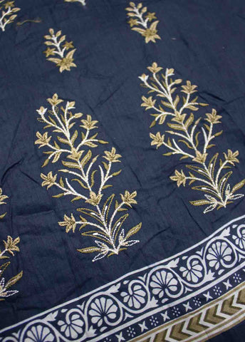 Bin Saeed Fabric - EMBC-010- 3 Piece Lawn Embroidered UnStitched Suit