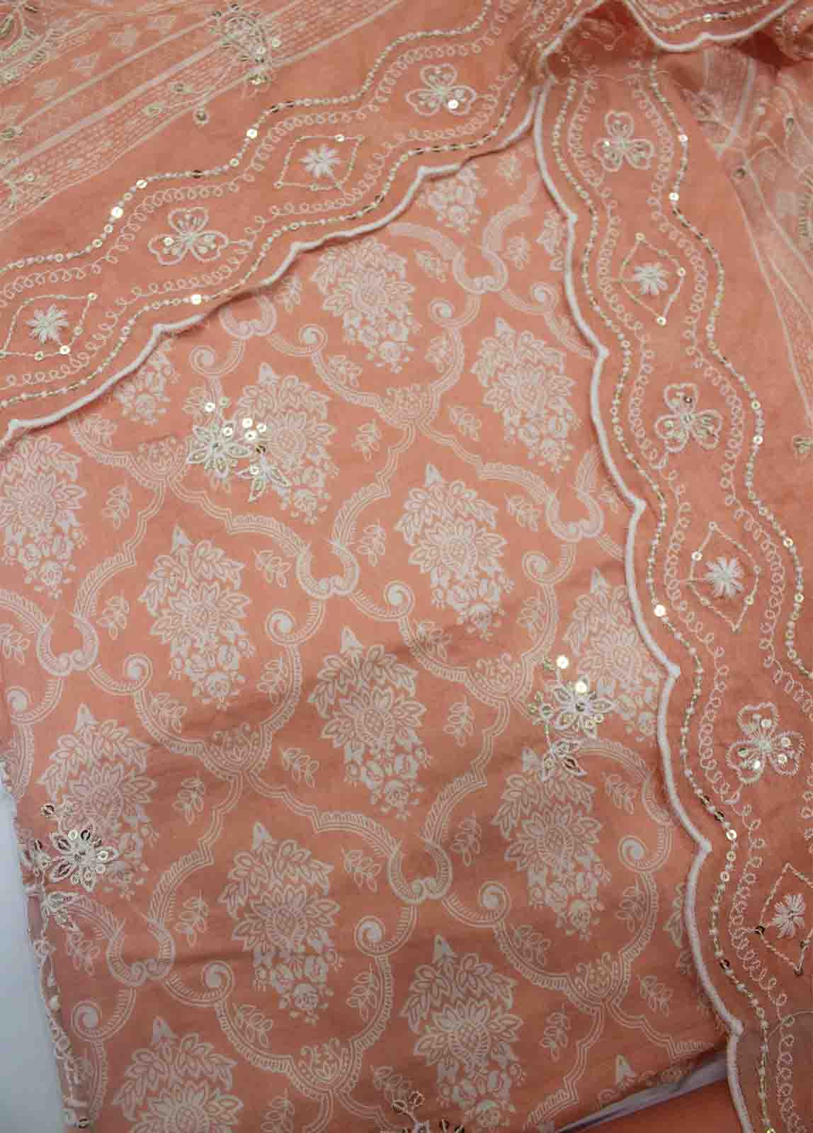 Bin Saeed Fabric - EMBC-0548- 3 Piece Embroidered Cotton UnStitched Suit