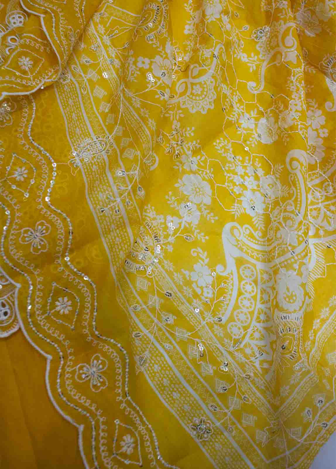 Bin Saeed Fabric - EMBC-0549- 3 Piece Embroidered Cotton UnStitched Suit