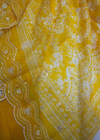 Bin Saeed Fabric - EMBC-0549- 3 Piece Embroidered Cotton UnStitched Suit