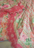 EMBC-0711- 3 Piece Embroidered Cotton UnStitched Suit