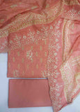 EMBC-0716- 3 Piece Embroidered Cotton UnStitched Suit