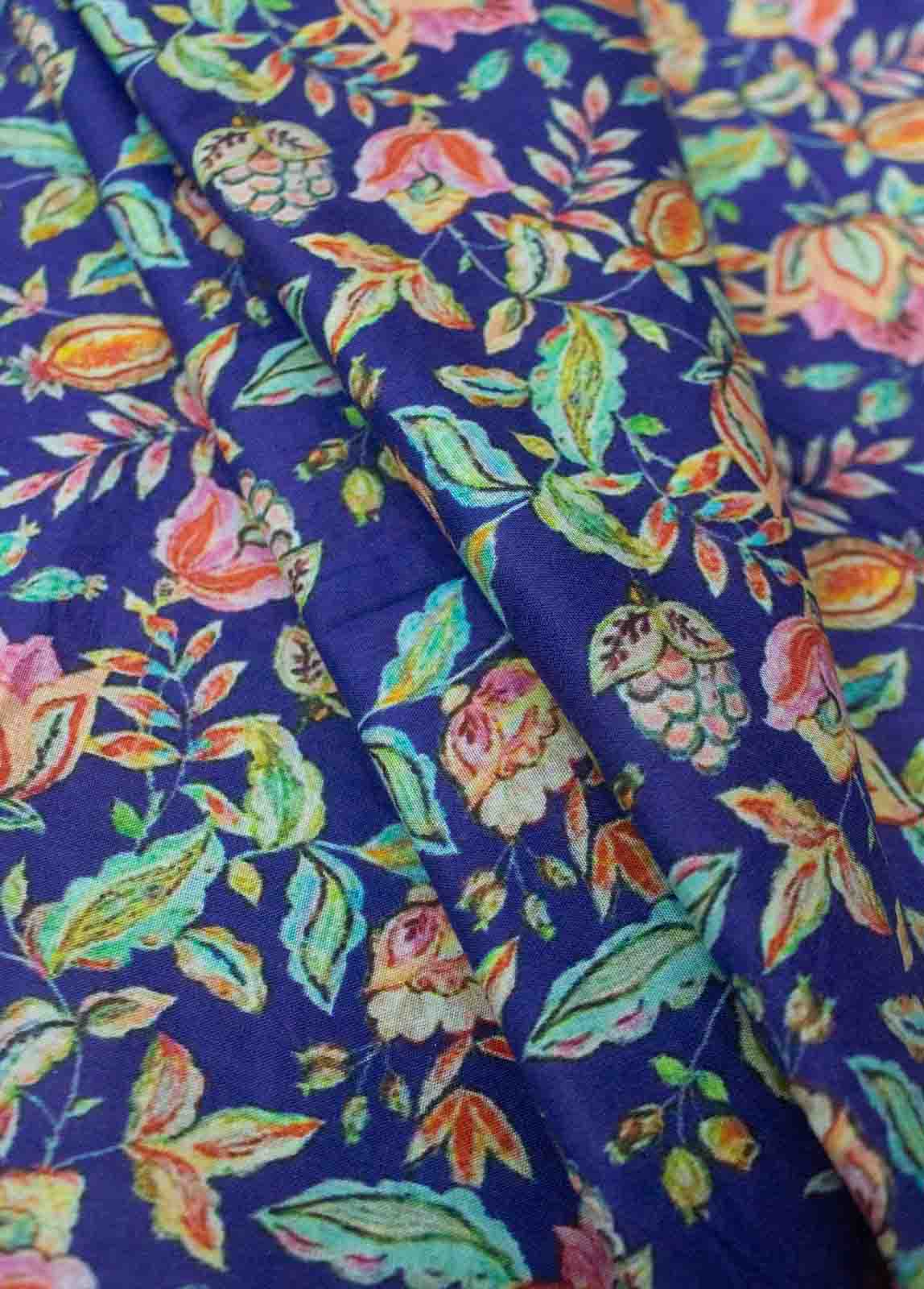 Bin Saeed Fabric - EU-0267-3 Piece Lawn Embroidered UnStitched Suit