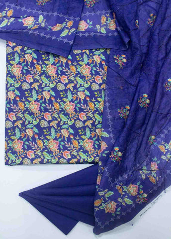 Bin Saeed Fabric - EU-0267-3 Piece Lawn Embroidered UnStitched Suit